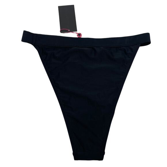 SouthBeach Swimwear Super High Rise Black Bikini Bottoms US 10 NEW with Tags! - Picture 2 of 6